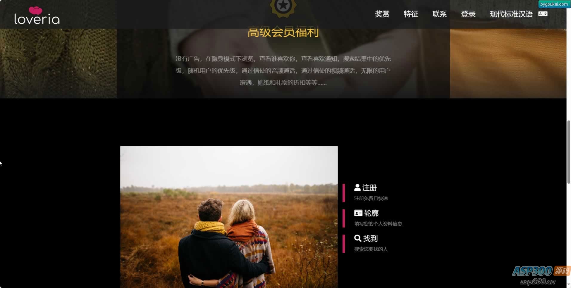 Loveria 3.3.0 破解版 – 高级约会交友系统网站源码【原生无修改】