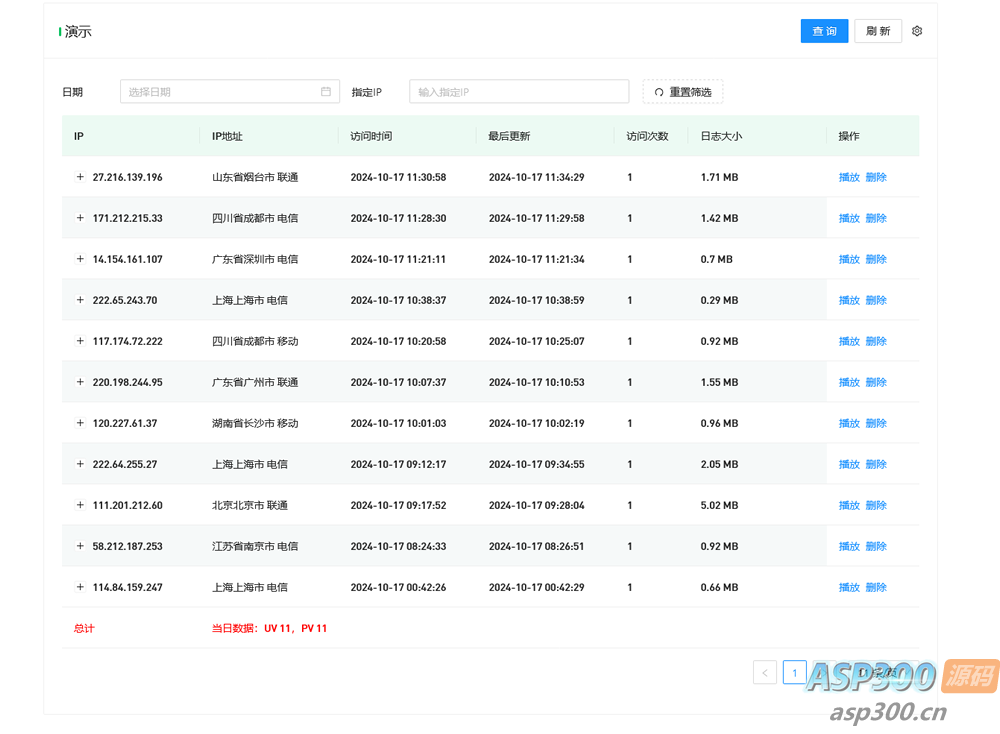 WordPress监控用户行为回放插件