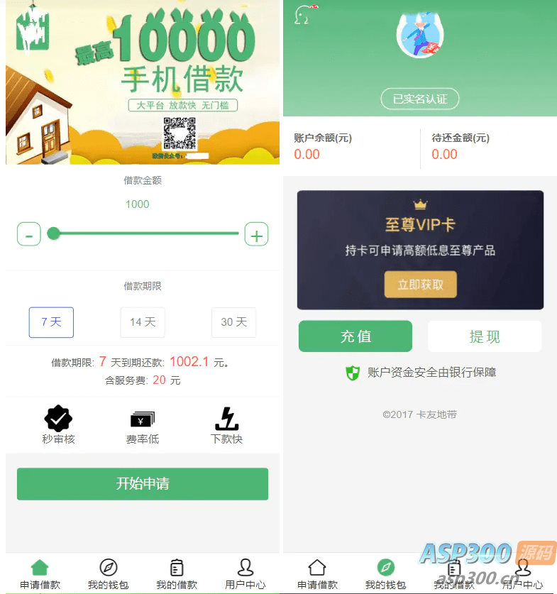 贷款借钱平台 贷款源码 小额贷款系统 卡卡贷源码 小额贷款源码 贷款平台